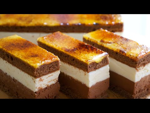 濃厚チョコムースとレアチーズのサンマルク風ケーキの作り方✳︎How to make Saint-marc chocolate✳︎ベルギーより