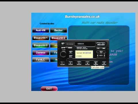 Ford radio decoder software download