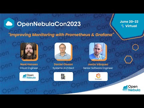 OpenNebulaCon2023 - Improving Monitoring with Prometheus & Grafana