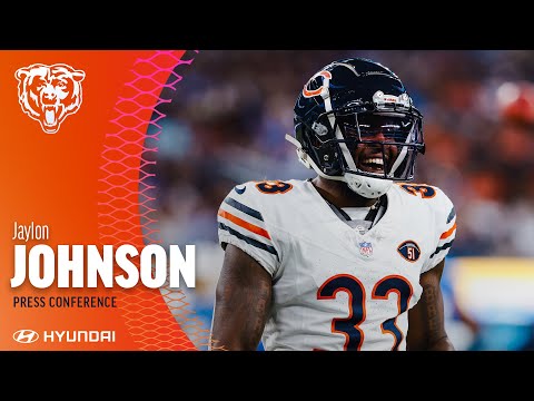 Jaylon Johnson Wednesday media availability | Chicago Bears video clip