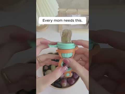 Every mom needs this. ( # 2194  ) ✅ Fresh Fruit Food Feeder Grinding Stick Baby Nibble
