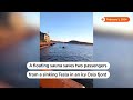 Floating sauna saves Tesla passengers from Oslo fjord | REUTERS  - 01:10 min - News - Video