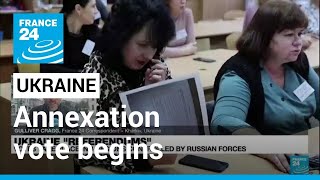 Voting begins in Russia’s annexation plan for swathes of Ukrainian • FRANCE 24 English