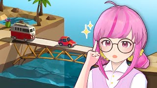 リケジョのパワーを見せるよ！！【英語ゲーム部】Poly Bridge 2