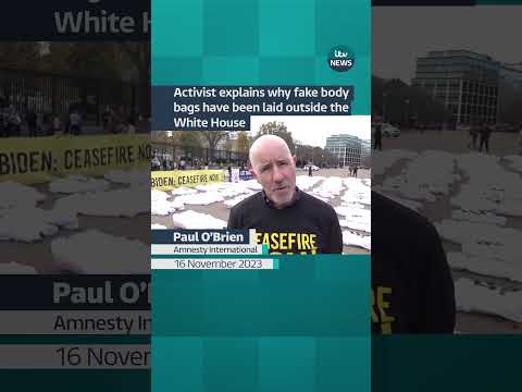 Activist explains why fake body bags have been laid outside the White House