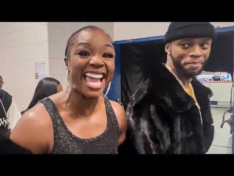 Claressa Shields & Papoose LEAVE ARENA BOO’D UP like a GWOAT; FINAL WORDS on WHOOPIN’ Perkins