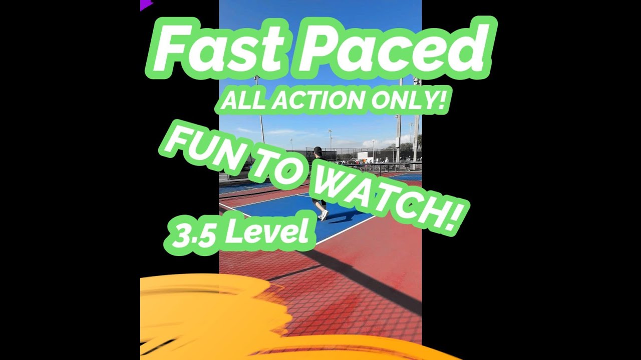 East Naples Park Rec Play 3.5! Fast paced action only video! The best way to watch PICKLEBALL!