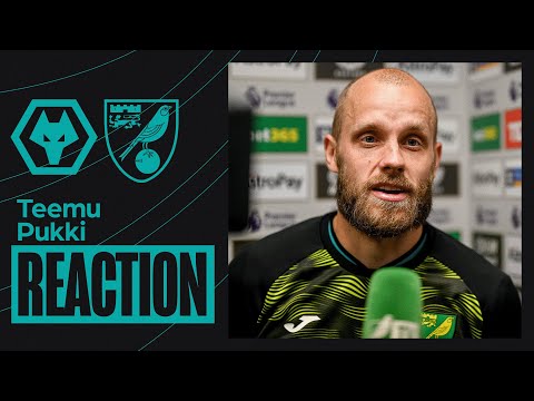 Wolves 1-1 Norwich City | Teemu Pukki Reaction