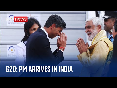 G20 in India: Rishi Sunak arrives in Delhi