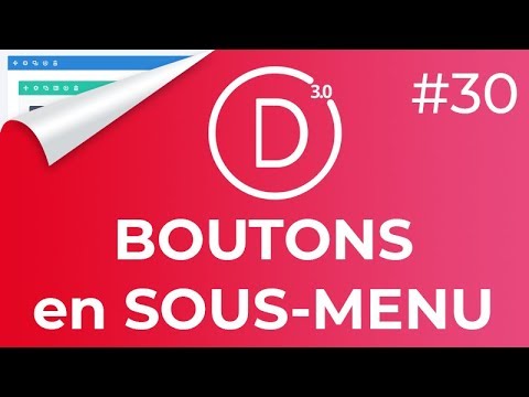 #Divi 30 - Boutons dans le Menu