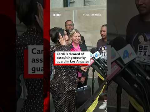 Cardi B cleared of assaulting security guard. #CardiB #Celebrity #BBCNews