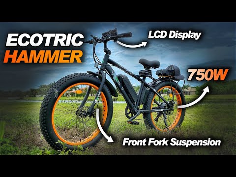 Ride wiht Ecotric Hammer Electric Bike--- 48v 13ah 4