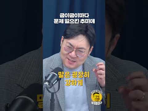 굽이굽이마다 <strong>문제</strong> 일으킨 추미애
