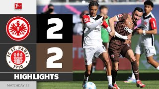 SGE’s UCL Hopes In Doubt | EINTRACHT FRANKFURT — ST. PAULI | Highlights | MD 33 – Bundesliga 24/25