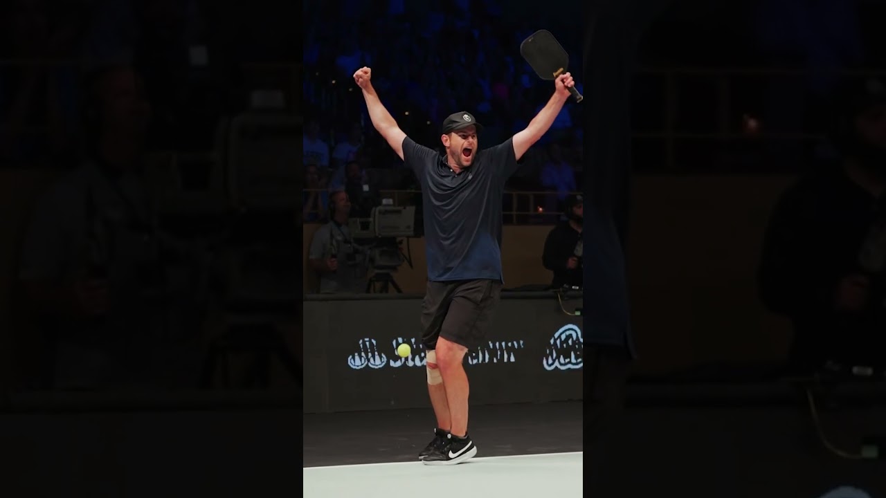 😱 Tennis Legend CHALLENGED By Pickleball Pro?! #pickleballdoubles #pickleball #shorts
