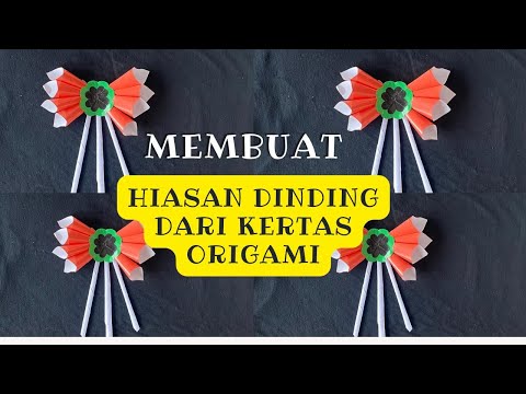 membuat hiasan dinding dari kertas origami