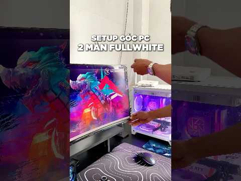 ANH TRAI CHỐT VỘI BỘ PC GAMING FULL WHITE ĐỂ KỊP ĂN TÂN GIA #chinhkhotinh #pcgaming #pcsettings