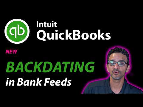 QuickBooks Online: Automated Back-dating in Bank Feeds