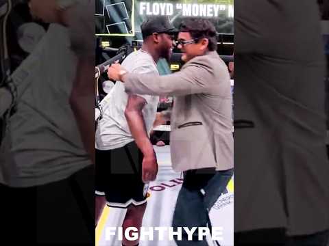 Floyd mayweather & marcos maidana reunite & hug it out; former rivals embrace & show respect
