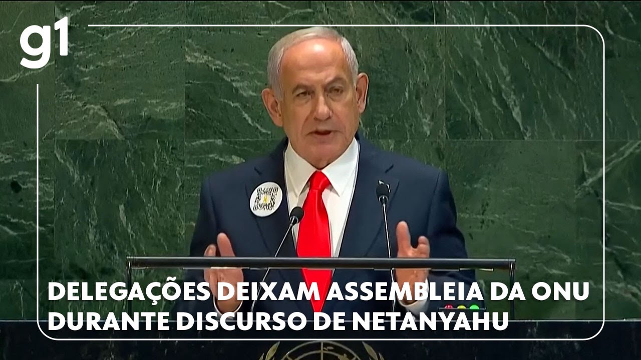 Delegações inclusive a do Brasil deixam assembleia da ONU durante discurso de Netanyahu