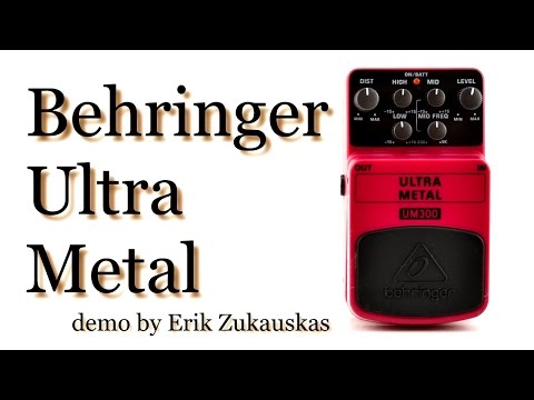 Behringer Ultra Metal UM300 Guitar Pedal Demo