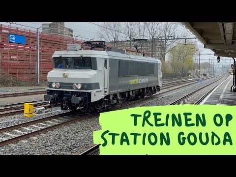 Treinen op station Gouda - 1 april 2023