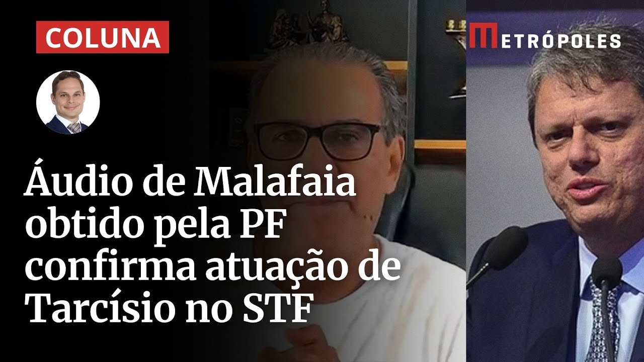 Áudio de Malafaia obtido pela PF confirma atuação de Tarcísio no STF