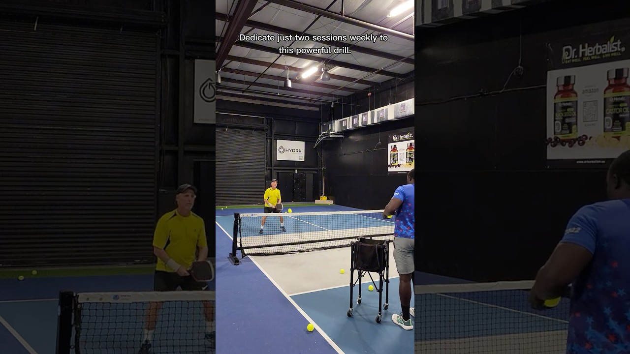 build net aggression with this quick drill 💪 #pickleball #sports #viral #trending #pickleballgame