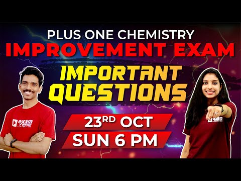 Plus One Improvement Exam | Chemistry | Important Questions | Exam Winner