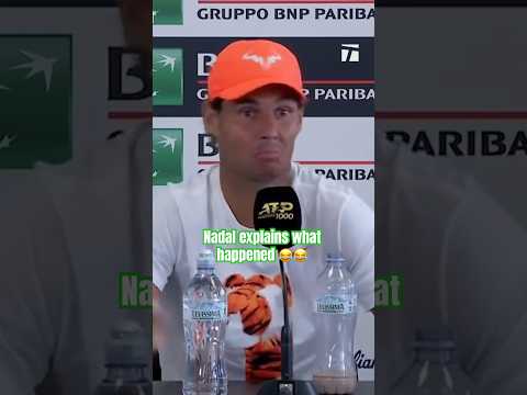 THROWBACK: Nadal explains what happened 😂 #tennis #rafaelnadal