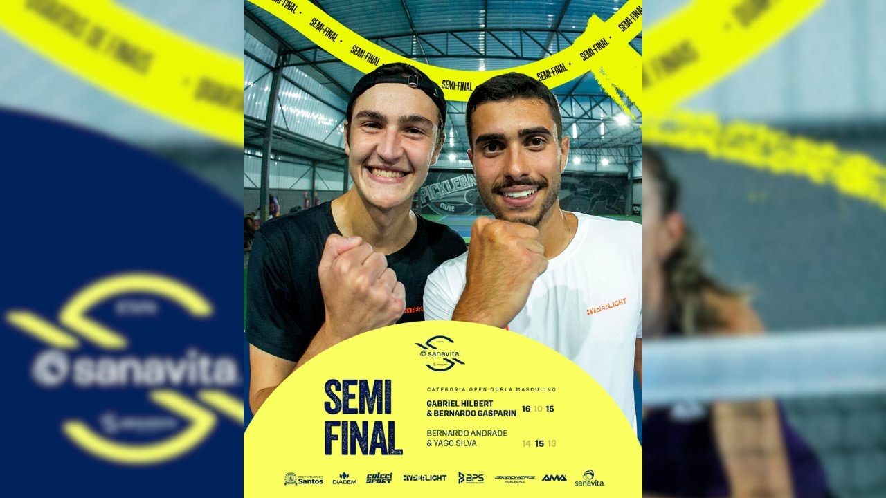 SEMI FINAL DUPLA MASCULINA LIGA SUPREMO ETAPA SANAVITA EM SANTOS - BERNARDO/YAGO x GABRIEL/BERNARDO