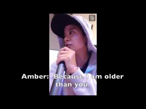 ENG 150805 SHINee Taemin and Amber funny