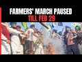 Farmers March Paused Till Feb 29, Protesters To Hold Ground At Borders