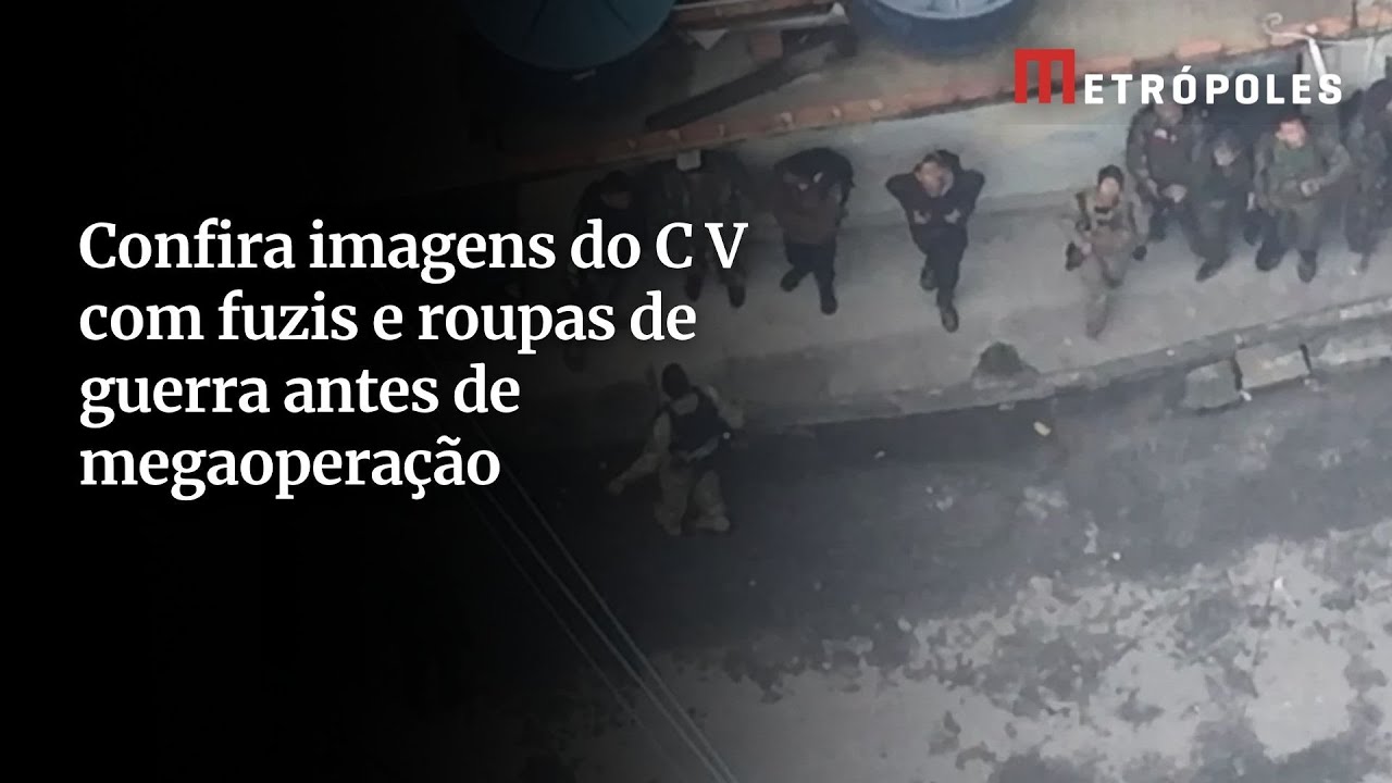 Traficantes são flagrados com fuzis e roupas de guerra antes de megaoperação