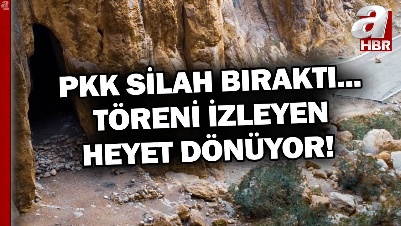 PKK Silah Bıraktı, Töreni İzleyen Heyet Dönüyor... İşte O Görüntüler! | A Haber