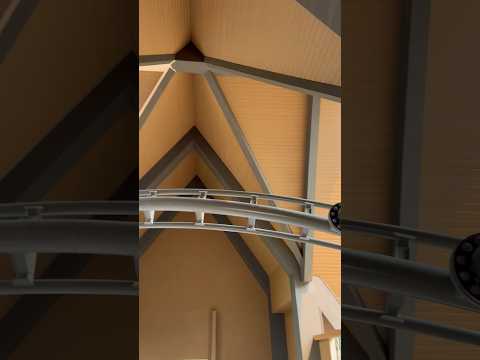 Beautiful structure with a track going through it.￼￼￼