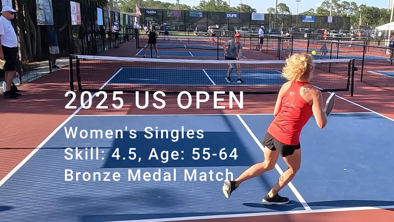 Women's Singles 4.5, 55-64 Bronze Medal Pickleball Match - US OPEN 2025