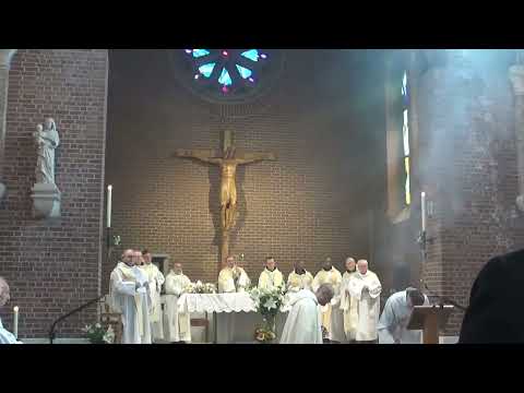 100 ans de présence des soeurs trappistines à Chimay. "L'action de Dieu est partout".  Mgr Harpigny