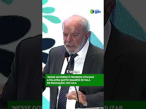 EDUCAÇÃO É INVESTIMENTO #lula #governofederal #educacao #presidentelula