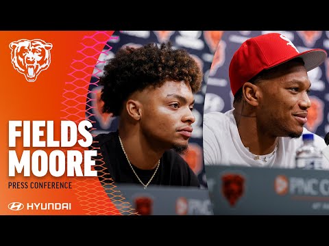 Justin Fields and DJ Moore talk offense and training camp expectations | Chicago Bears video clip