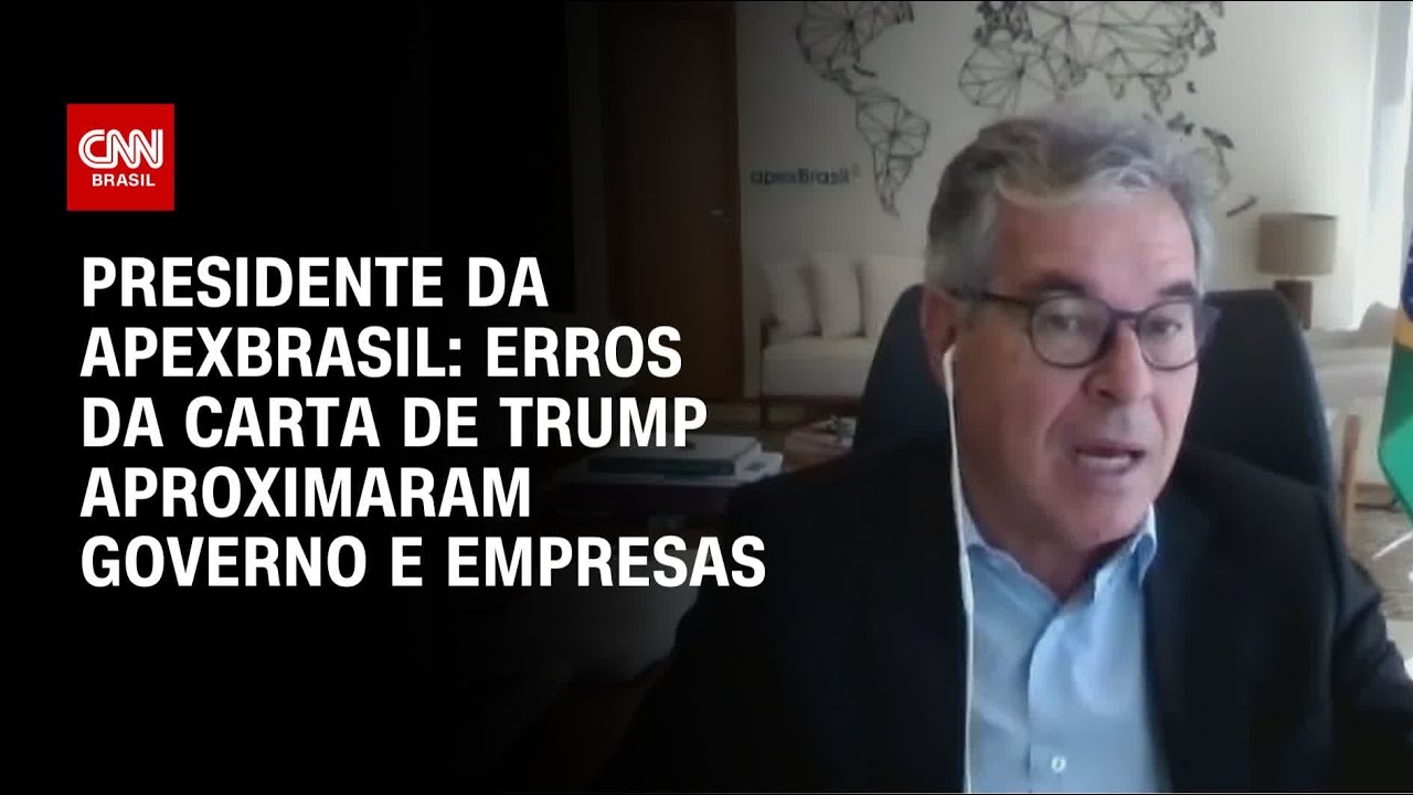 Presidente da ApexBrasil diz que erros da carta de Trump aproximaram governo e empresas | CNN 360°