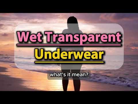 What does Wet Transparent Underwear mean | Wet Transparent Underwear meaning explained