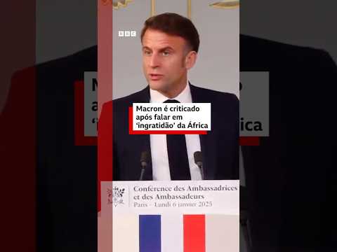 Macron: francês é criticado ao falar que há 'ingratidão' de países africanos #bbcnewsbrasil