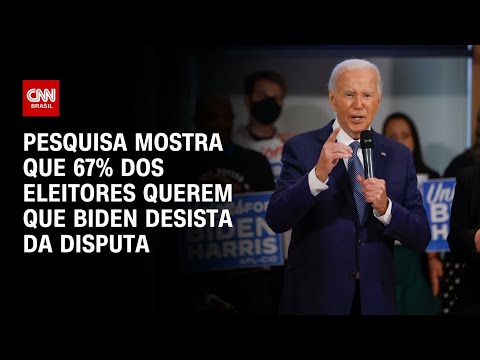 ​Pesquisa mostra que 67% dos eleitores querem que Biden desista | CNN ARENA