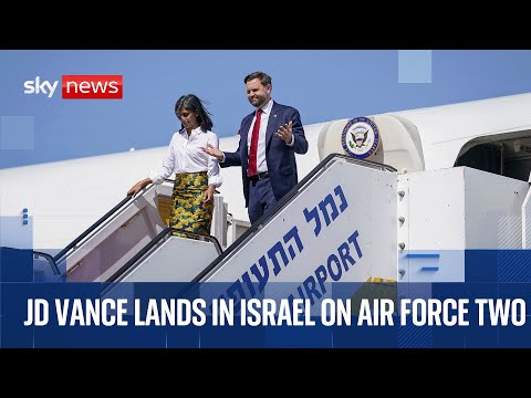 JD Vance touches down in Israel