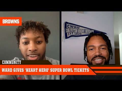 Denzel Ward, Make Them Know Your Name Foundation give 2 Super Bowl tickets to 'Heart Hero' video clip