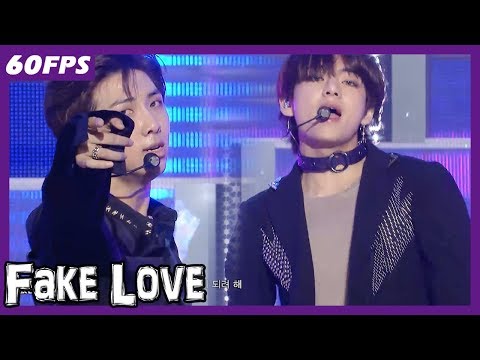 60FPS 1080P | BTS - Fake Love, 방탄소년단 - Fake Love Show Music Core 20180526