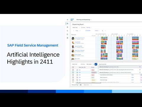 SAP Field Service Management – Artificial Intelligence in 2411