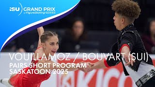 VOUILLAMOZ / BOUVART (SUI) | Pairs Short Program | Saskatoon 2025 | #GPFigure