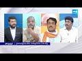 YSRCP Leader Karumuri Venkat Reddy Strong Counter to Chandrababu | Big Question | @SakshiTV  - 06:23 min - News - Video